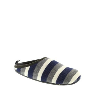 Camper Blue and Grey Stripes 'Wabi' mens slippers